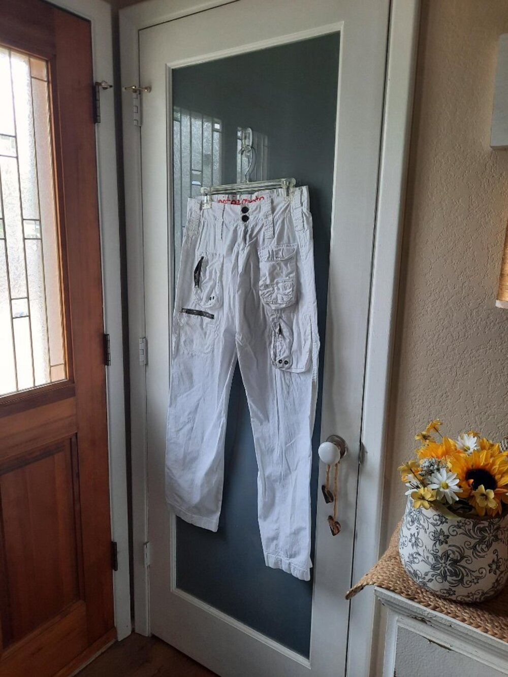 Johnny Was Pete&Greta white cargo pants size 4